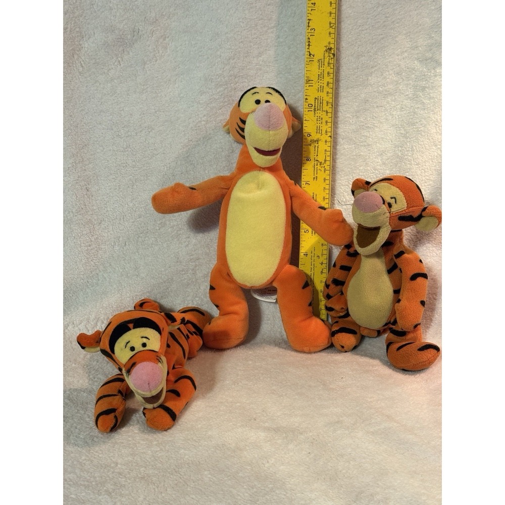 Disney Tigger Plush Lot of 3 Pooh Bear Friends Dream Int'l Vintage